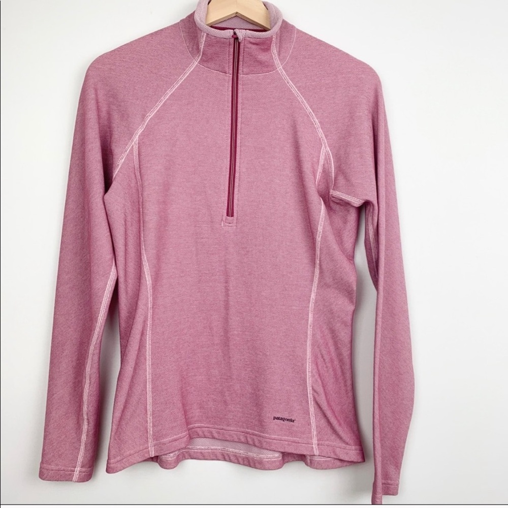 Patagonia pink Capilene base layer pullover